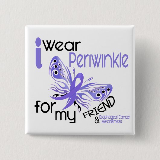 Esophageal Krebs TRAGE ICH SINGRÜN FÜR MEINEN Button (Vorderseite)