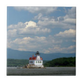 Esopus Lighthouse am Hudson River Fliese (Vorderseite)