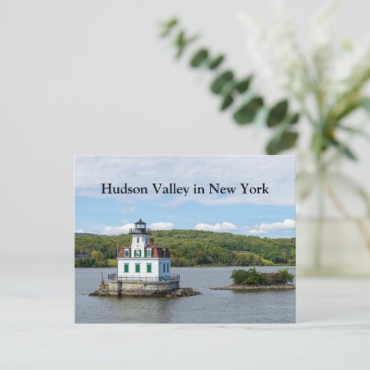 Esopus Lighthouse in NY Postkarte (Stehend Vorderseite)