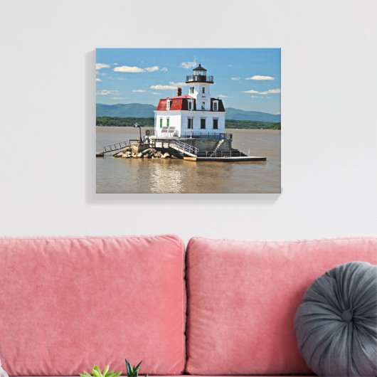 Esopus Meadows Lighthouse, New York Canvas Print Leinwanddruck (Insitu (Wohnzimmer))