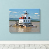 Esopus Meadows Lighthouse, New York Canvas Print Leinwanddruck (Insitu (Holzboden))