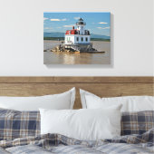 Esopus Meadows Lighthouse, New York Canvas Print Leinwanddruck (Insitu (Schlafzimmer))