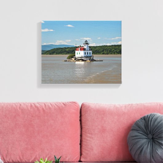 Esopus Meadows Lighthouse, New York Canvas Print Leinwanddruck (Insitu (Wohnzimmer))