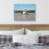 Esopus Meadows Lighthouse, New York Canvas Print Leinwanddruck (Insitu (Schlafzimmer))
