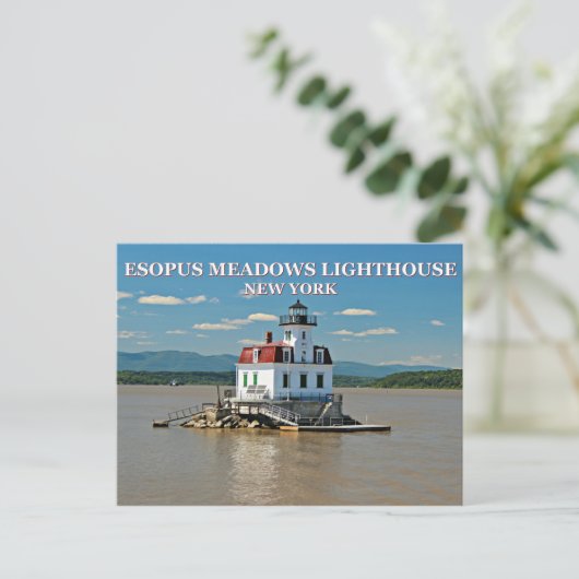 Esopus Meadows Lighthouse, New York Postcard Postkarte (Stehend Vorderseite)
