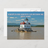 Esopus Meadows Lighthouse, New York Postcard Postkarte (Vorne/Hinten)