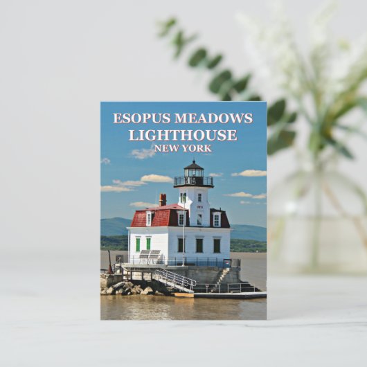 Esopus Meadows Lighthouse, New York Postcard Postkarte (Stehend Vorderseite)