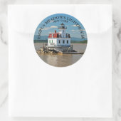 Esopus Meadows Lighthouse, New York Round Stickers (Tasche)