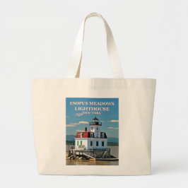 Esopus Meadows Lighthouse, New York Tote Bag Jumbo Stoffbeutel