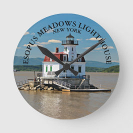 Esopus Meadows Lighthouse, New York Wall Clock Runde Wanduhr