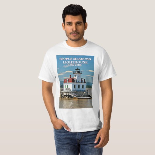 Esopus Meadows Lighthouse, New Yorker T - Shirt (Vorne ganz)