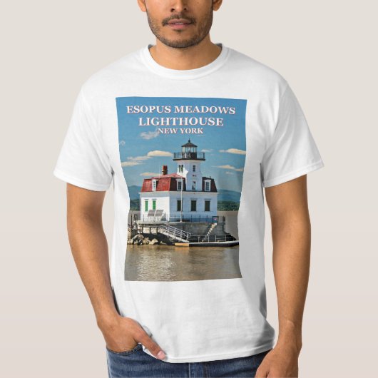 Esopus Meadows Lighthouse, New Yorker T - Shirt (Vorderseite)