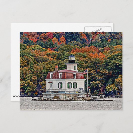 Esopus Meadows Lighthouse Postkarte (Vorne/Hinten)