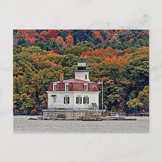 Esopus Meadows Lighthouse Postkarte (Vorderseite)