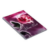 Esoterasy Fantasy Pink Rose Notebook Notizblock (Rechte Seite)