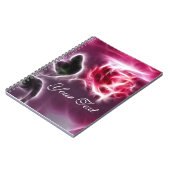 Esoterasy Fantasy Pink Rose Notebook Notizblock (Linke Seite)