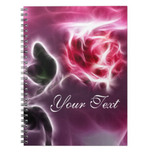 Esoterasy Fantasy Pink Rose Notebook Notizblock