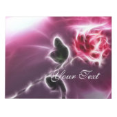 Esoterasy Fantasy Pink Rose Notepad Notizblock (Vorderseite)