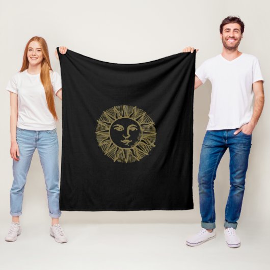 Esoteric Black Gold Sun Fleecedecke (Beispiel)