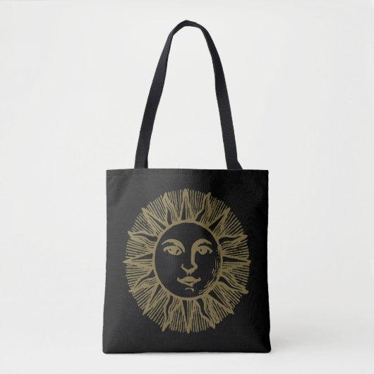 Esoteric Black Gold Sun Tasche (Vorderseite)