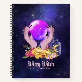 Esoteric Crystal Witchcraft Book Gothic Grimoire Notizblock