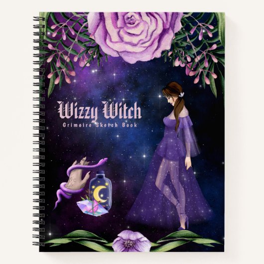 Esoteric Crystal Witchcraft Book Gothic Grimoire Notizblock (Vorderseite)