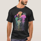 Esoteric Jellyfish Crystals Cute Illustration 1 T-Shirt (Vorderseite)