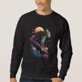 Esoteric Leopard Crystals Cute Illustration  3 Sweatshirt (Vorderseite)