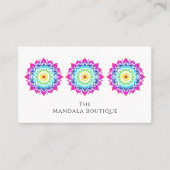 Esoteric Mandala Holistic Metaphysical Boho Bright Visitenkarte (Vorderseite)