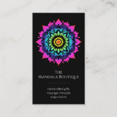 Esoteric Mandala Holistic Metaphysical Boho Bright Visitenkarte (Vorderseite)