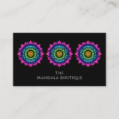 Esoteric Mandala Holistic Metaphysical Boho Bright Visitenkarte (Vorderseite)
