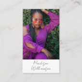 Esoteric Mandala Holistic Metaphysical Boho Foto Visitenkarte (Vorderseite)