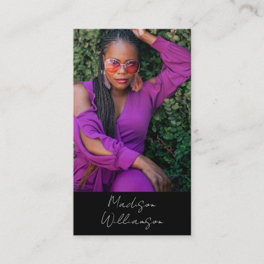 Esoteric Mandala Holistic Metaphysical Boho Foto Visitenkarte (Vorderseite)