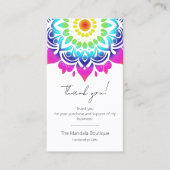 Esoteric Mandala Holistic Metaphysische Vielen Dan Visitenkarte (Vorderseite)