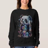 Esoteric Panda Crystals Cute Illustration  1 Sweatshirt (Vorderseite)