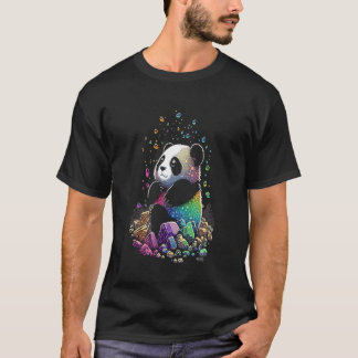 Esoteric Panda Crystals Niedlich Illustration 2 T-Shirt
