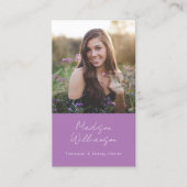 Esoteric Psychic Modern Foto Kunde Vielen Dank Visitenkarte (Vorderseite)