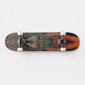 Esoteric Spirit Wolf | Mystical Totem Geometric Skateboard (Horizontal)