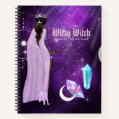 Esoteric Witchcraft Sketchbook Grimoire Lila Notizblock (Vorderseite)