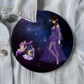 Esoterische Hexenkraft Magick Lila Geschenk für He Button (Beispiel)