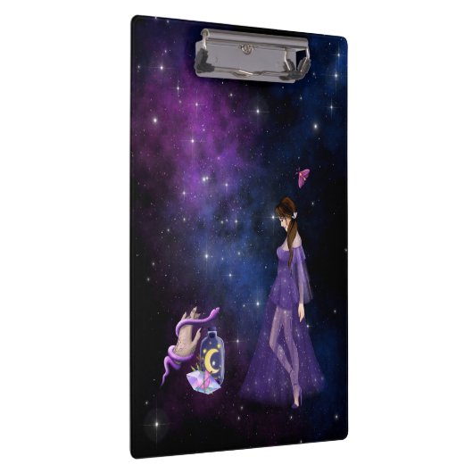 Esoterische Hexenkraft Magick Lila Geschenk für He Klemmbrett (Rechts)