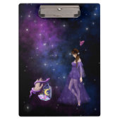 Esoterische Hexenkraft Magick Lila Geschenk für He Klemmbrett (Vorderseite)