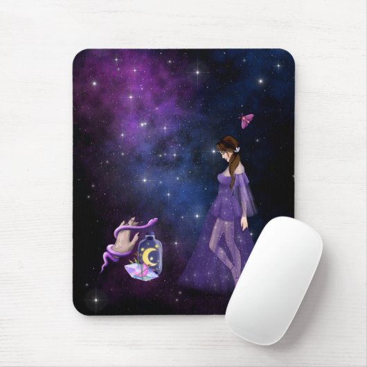 Esoterische Hexenkraft Magick Lila Geschenk für He Mousepad (Mit Mouse)