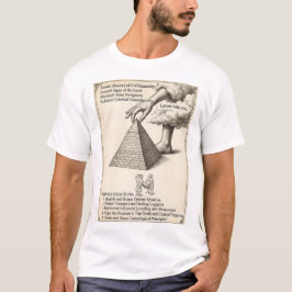 Esoterische himmlische alte Pyramide T-Shirt
