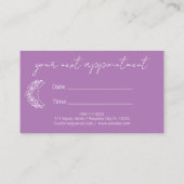 Esoterische Holistische Moderne Moderne Foto Ernen Visitenkarte (Rückseite)