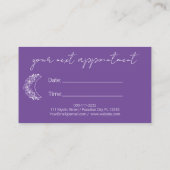 Esoterische Holistische Moderne Moderne Foto Ernen Visitenkarte (Rückseite)