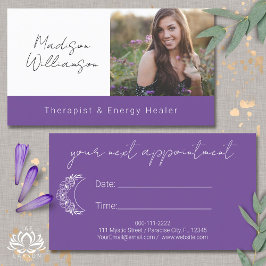 Esoterische Holistische Moderne Moderne Foto Ernen Visitenkarte