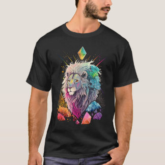 Esoterische Löwen Kristalle Süße Illustration  2 T-Shirt