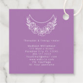 Esoterische Psychische Moderne Minimalistische Hal Geschenkanhänger (Rückseite)