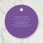 Esoterische Psychische Moderne Minimalistische Hal Geschenkanhänger (Rückseite)